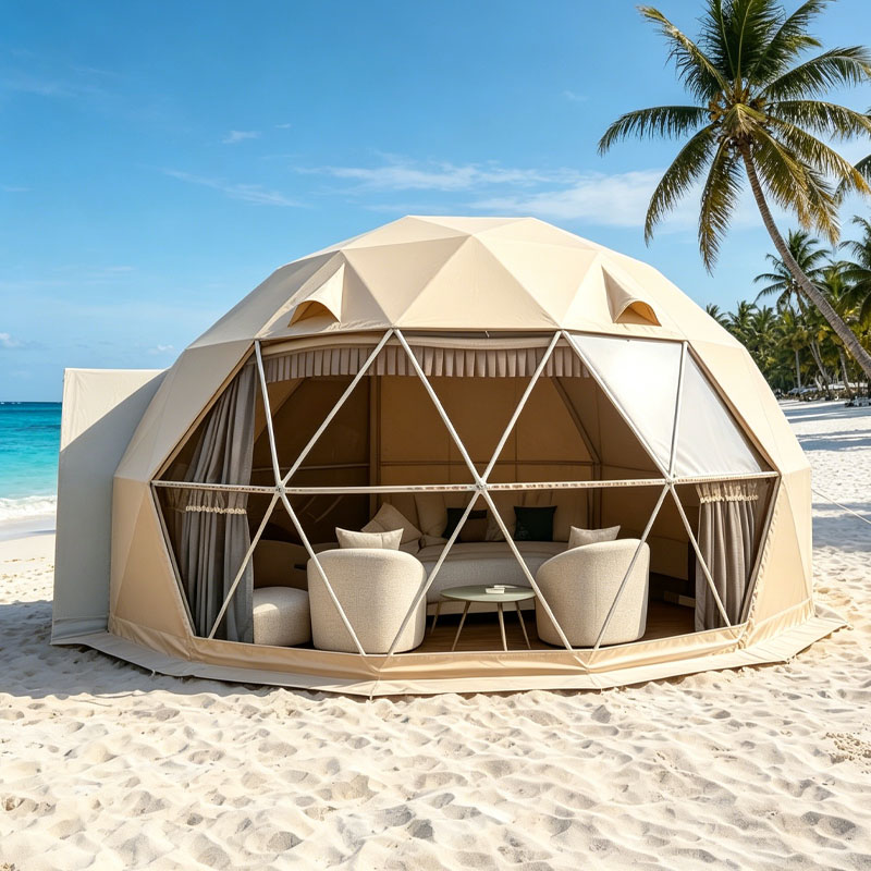 Outdoor Camping Dome - Luxuriöses Glamping-Kuppelhaus Geodätisches Zelt mit Wärmeisoliertem