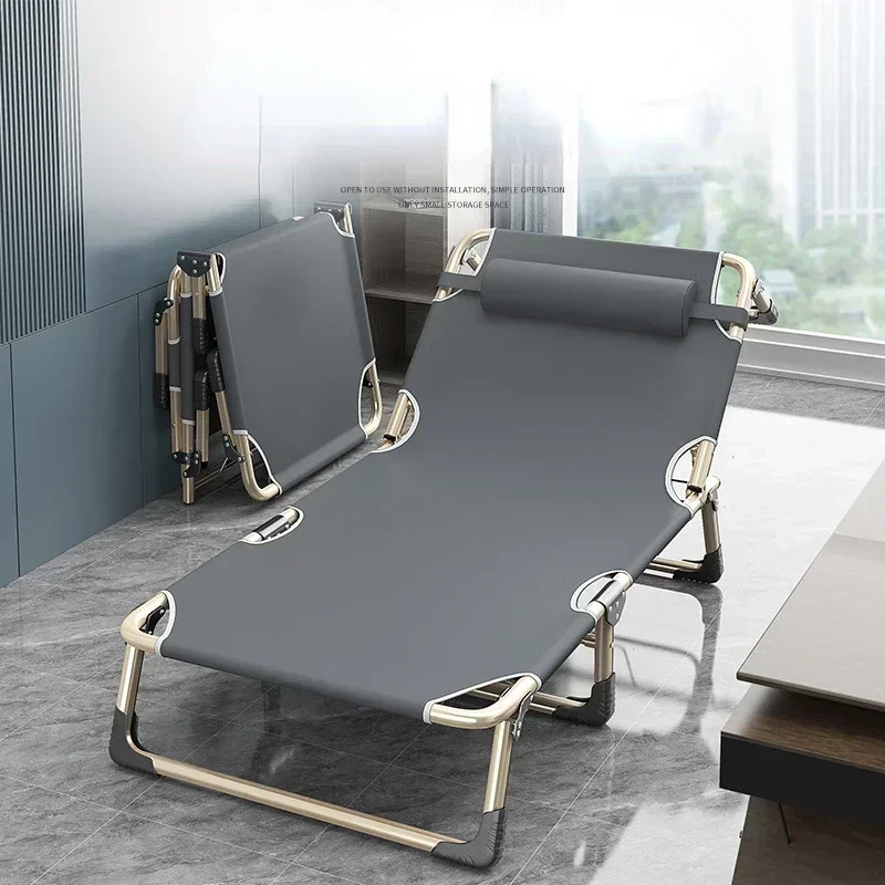 Outdoor Camping Lounge Chairs - Büro-Lunch-Stuhl, klappbarer Liegestuhl, doppelt nutzbar, verstellbarer,