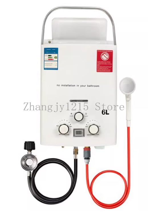 Outdoor Camping Water Heater - Propan LPG Gas Durchlauferhitzer 6L Outdoor