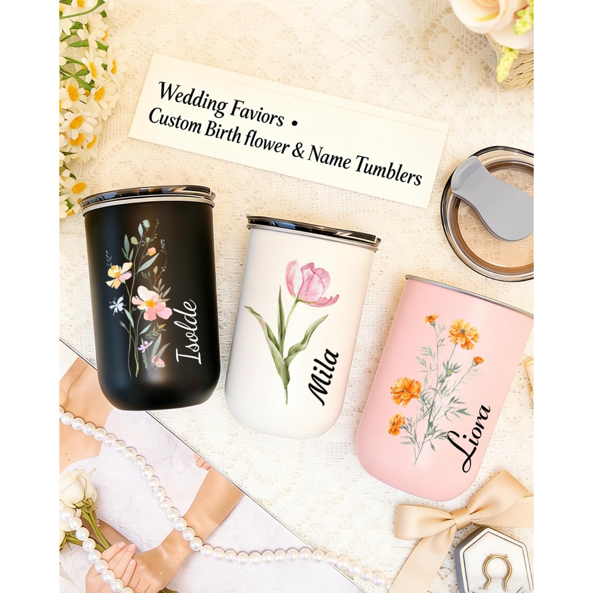 Outdoor Camping Direct - Personalisierte Edelstahl-Autotasse, isolierte Wasserflasche, Kaffeebecher, Geschenk