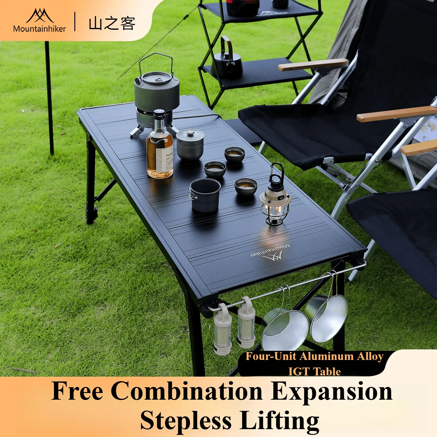 Outdoor Camping Cooking Set - Mountainhiker Camping Klapplift Abnehmbare Multi-Einheit IGT