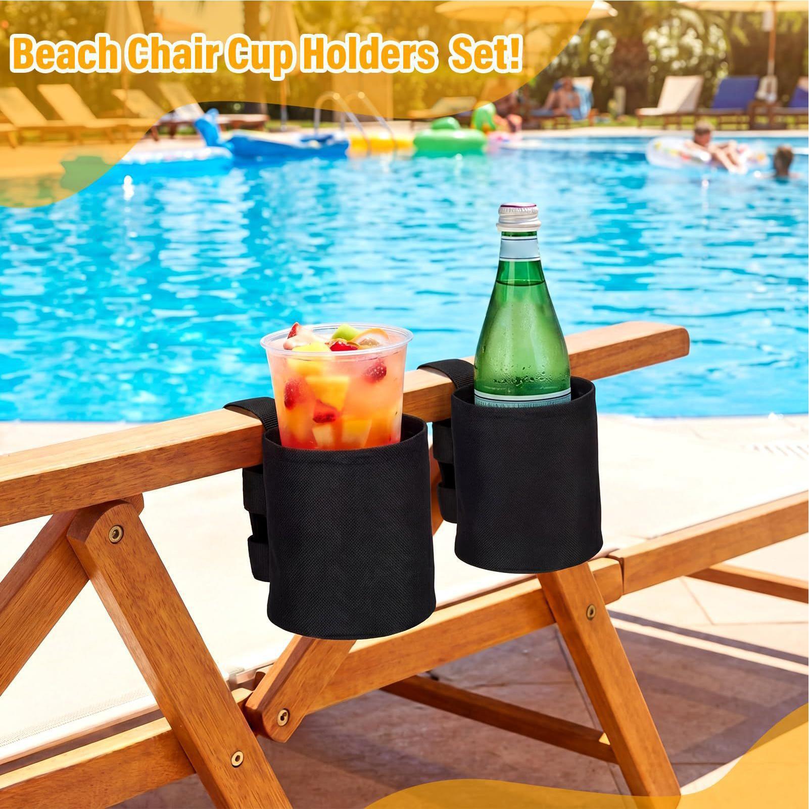 Outdoor Camping Lounge Chairs - Universeller Wasserflaschenhalter, tragbare Becherhülle für Reisen,