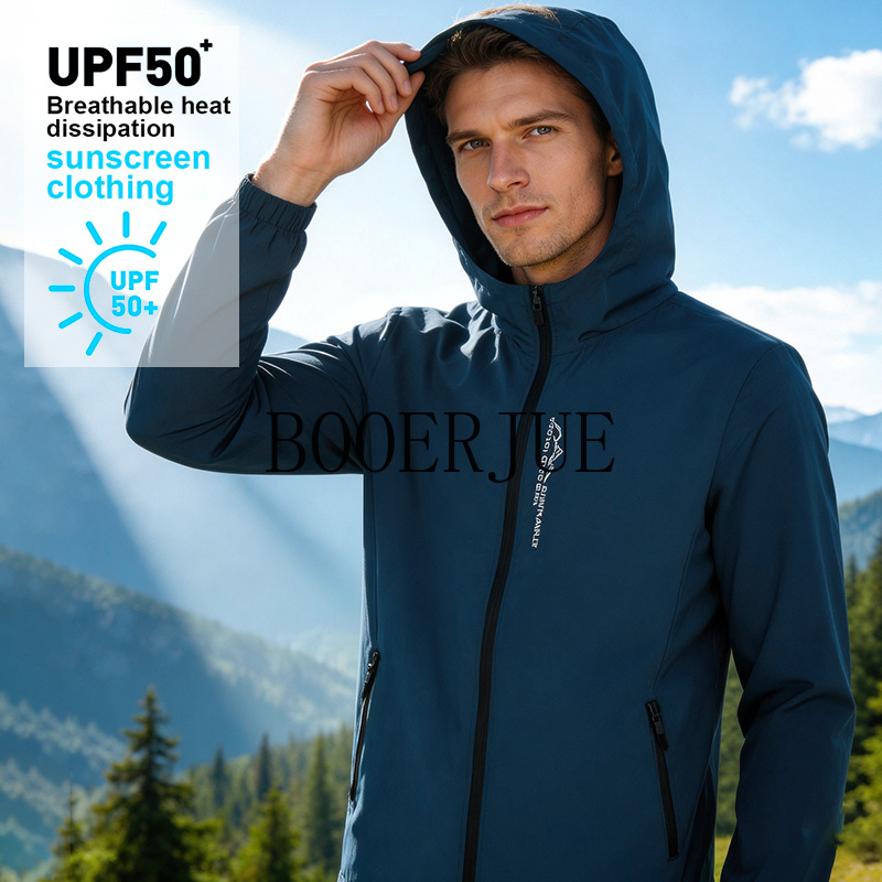 Camping Outdoor Clothing - Outdoor Wanderjacke für Herren, Wasserdicht, Winddicht,