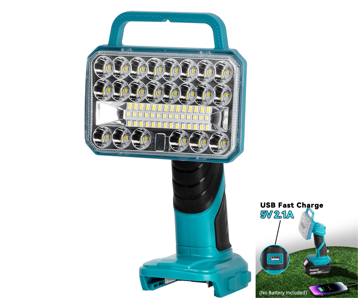 Outdoor Camping Jobs - 18W 2000LM kabellose LED-Taschenlampe für Makita