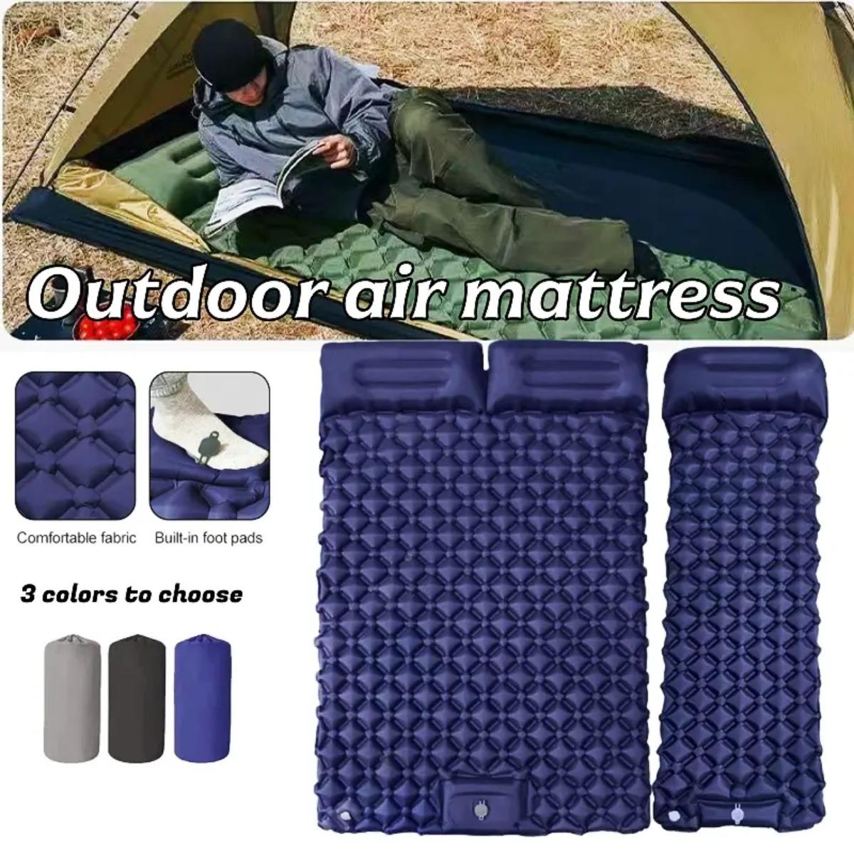 Outdoor Camping Mattress - Einzel- und Doppel-Luftmatratze, faltbare Camping-Schlafmatte mit