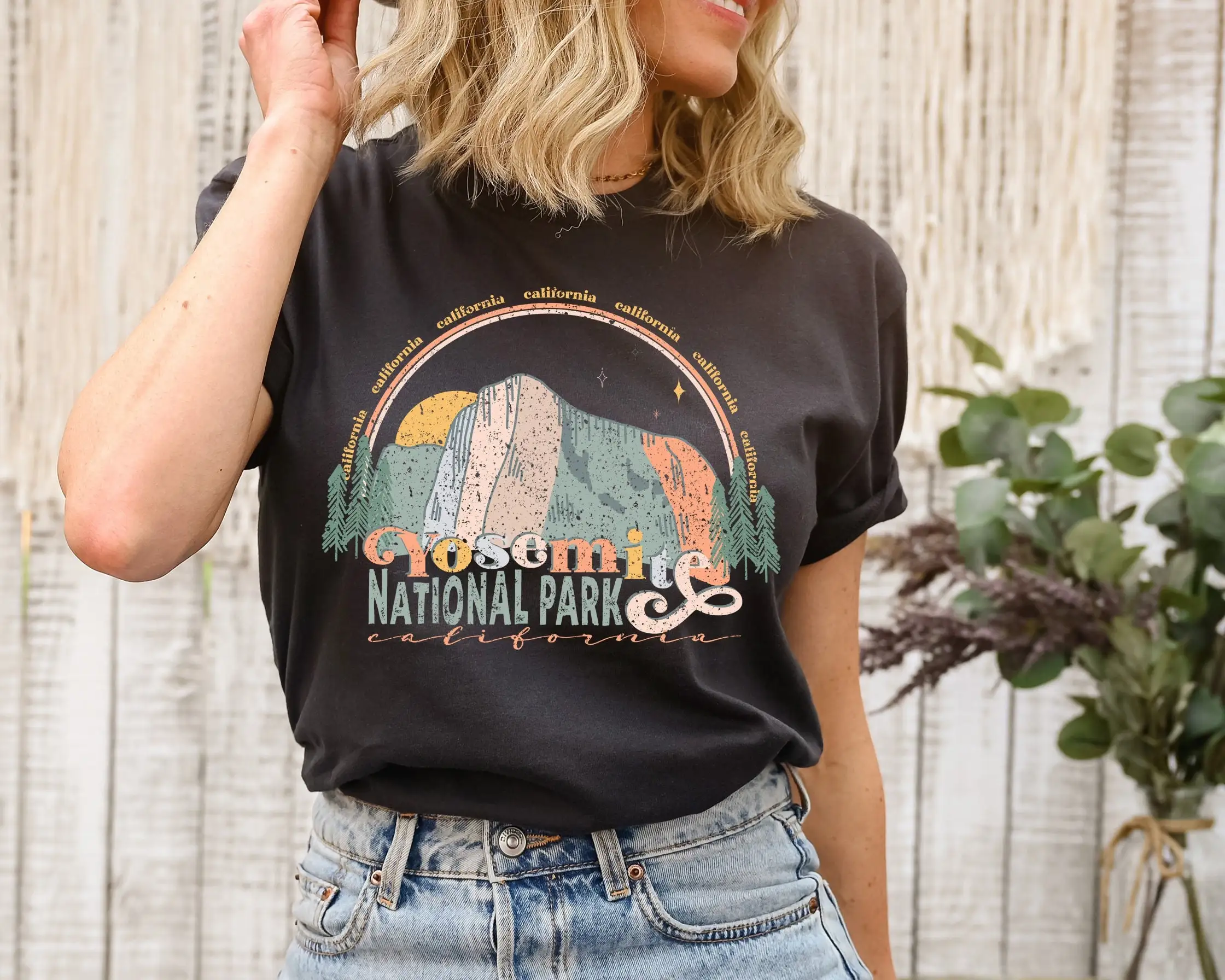 Outdoor Camping Yosemite - Yosemite Nationalpark T-Shirt Kalifornien Wandern Outdoor