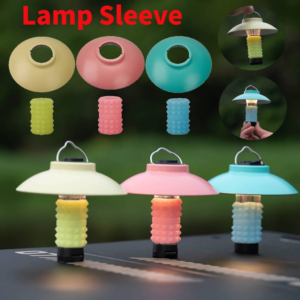 Outdoor Camping Dome - Lampenhülle aus Silikon, Camping-Lichthalter, tragbarer Laternenschirm,