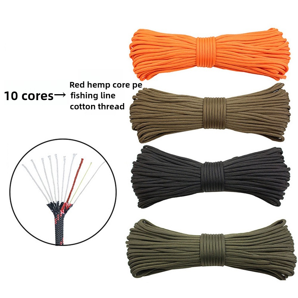 Outdoor Camping Fire - 550 100FT(30M) 10-Kern-Paracord 4mm Outdoor-Camping-Überlebenswerkzeug Passend