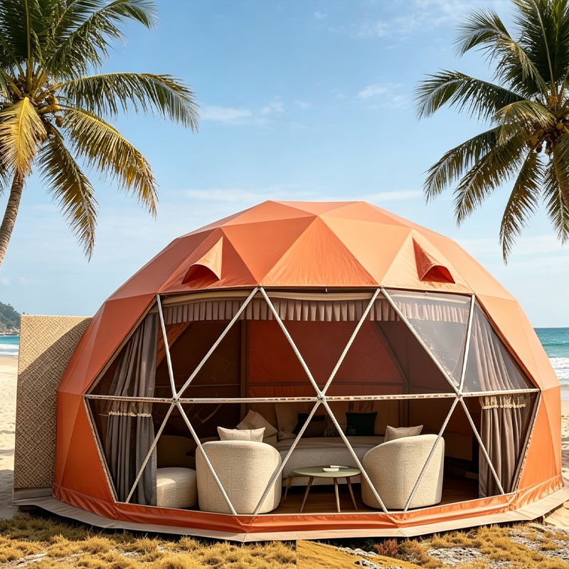Luxuriöses Glamping-Kuppelhaus – Outdoor Camping Dome Bewertung und Preis