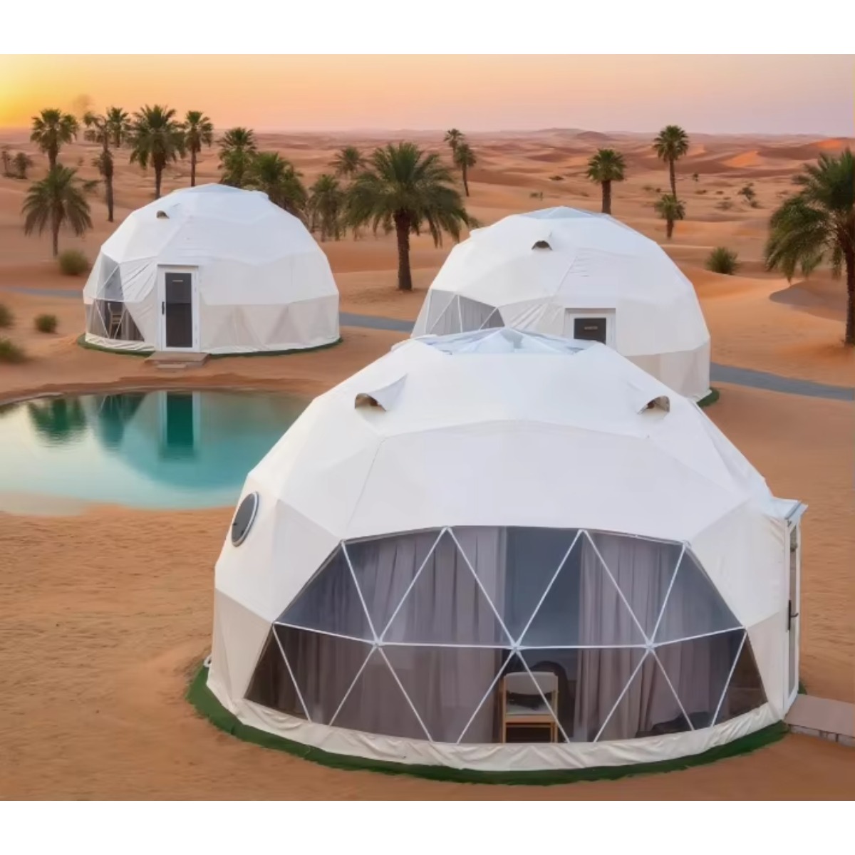 Maßgefertigtes Luxuriöses Mode – Outdoor Camping Dome Bewertung und Preis