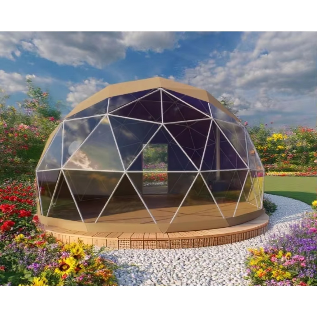 Maßgefertigtes Luxuriöses Mode – Outdoor Camping Dome Bewertung und Preis