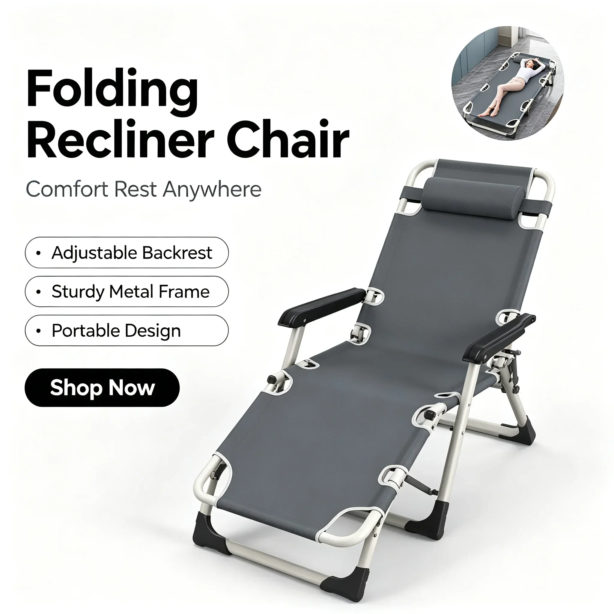 Büro-Lunch-Stuhl, klappbarer L – Outdoor Camping Lounge Chairs Bewertung und Preis