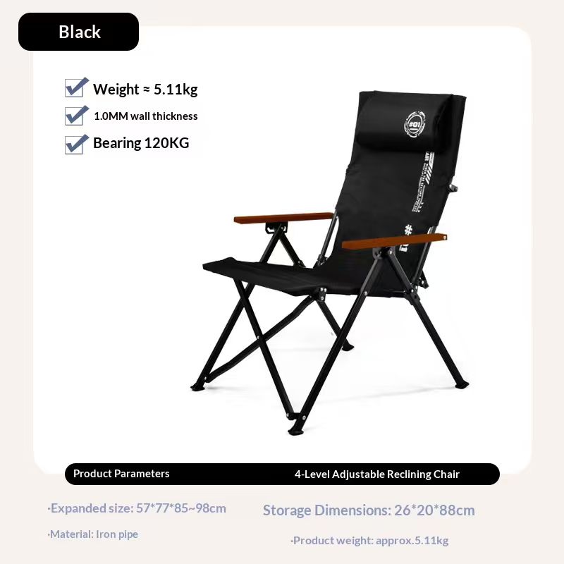 Klappbarer Hochlehner-Strand-  – Outdoor Camping Lounge Chairs Bewertung und Preis