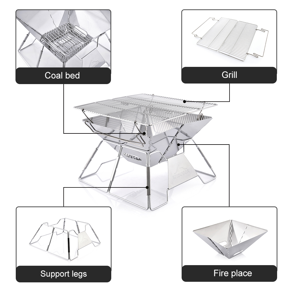 Widesea winddichter Holzverbre – Outdoor Camping Cooking Set Bewertung und Preis