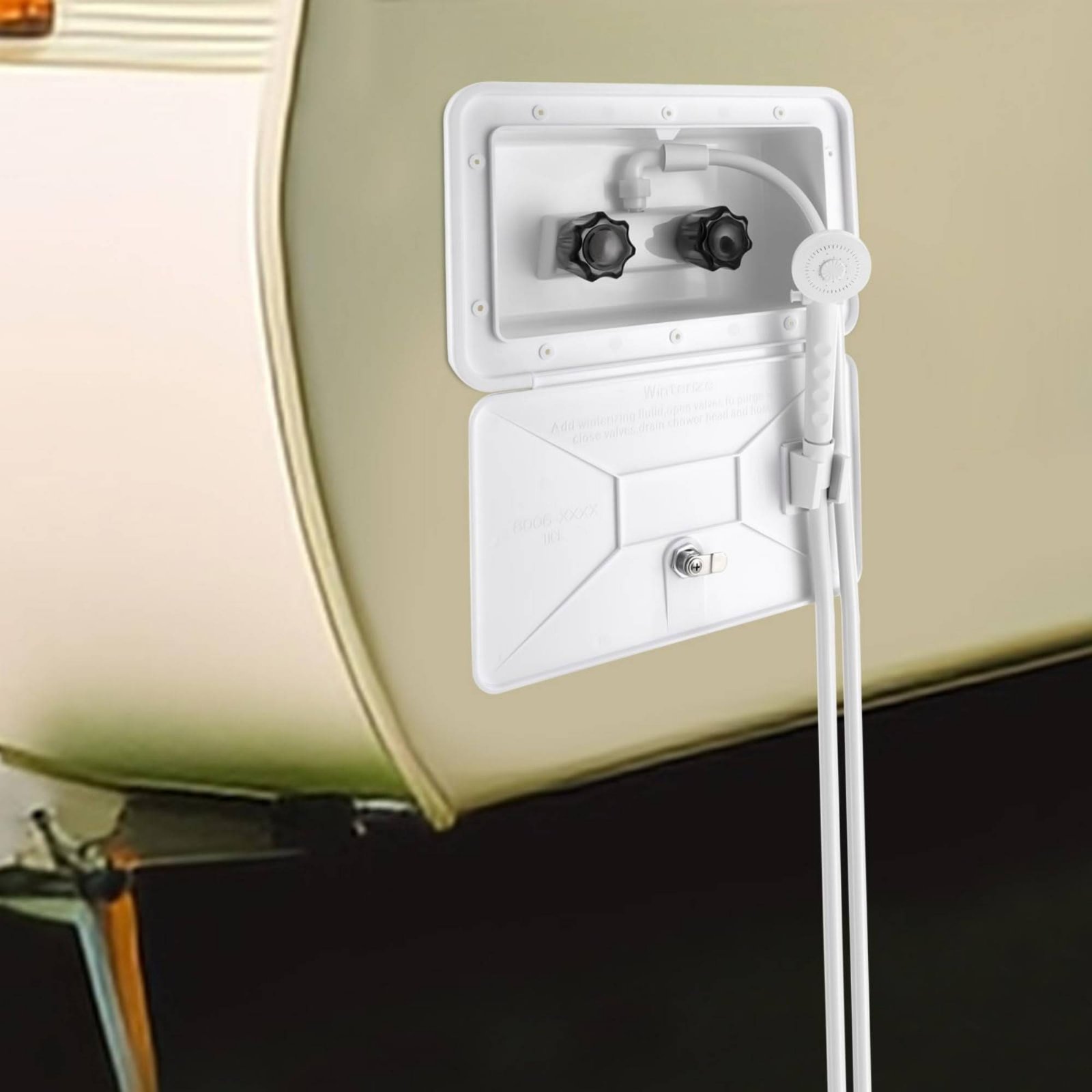 RV Außenduschbox Kompaktes RV  – Outdoor Camping Showers Bewertung und Preis