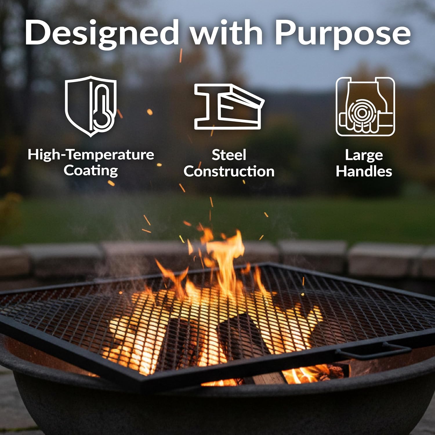 40 Zoll quadratischer, robuste – Outdoor Camping Fire Bewertung und Preis