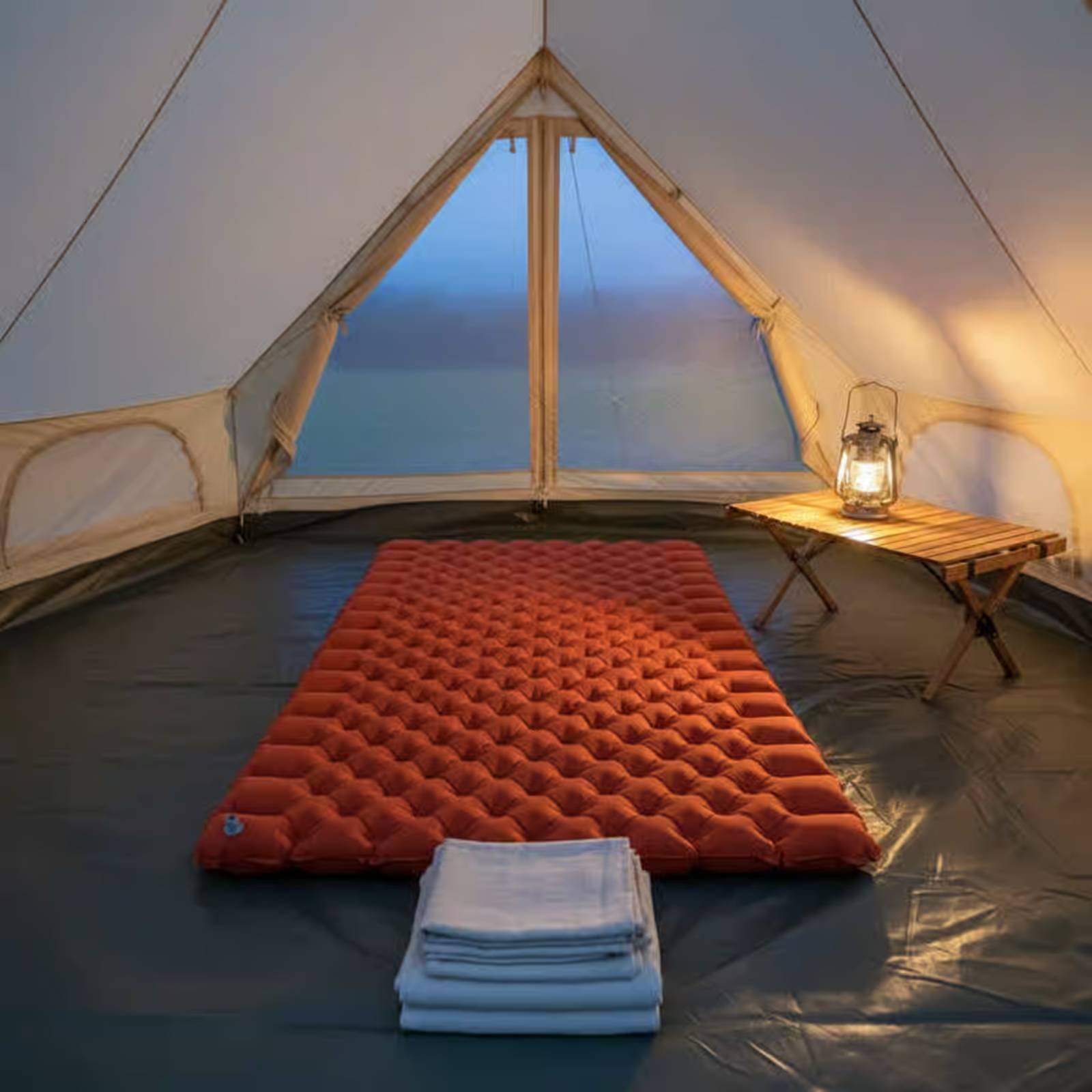 Aufblasbare Campingmatte Nylon – Outdoor Camping Mattress Bewertung und Preis