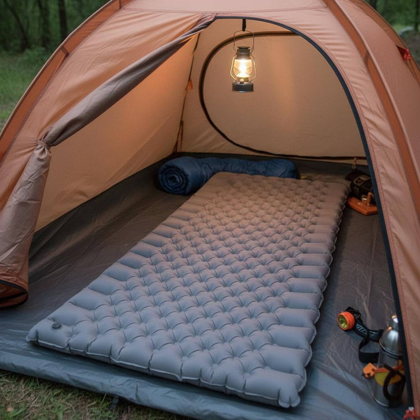 Aufblasbare Campingmatte Nylon – Outdoor Camping Mattress Bewertung und Preis