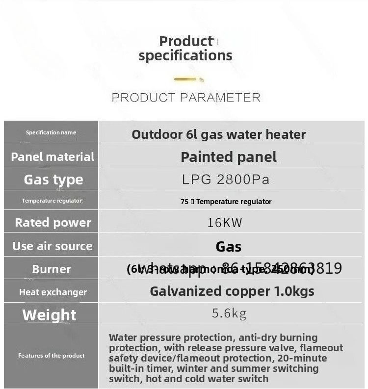RV Outdoor Gas-Warmwasserberei – Outdoor Camping Water Heater Bewertung und Preis