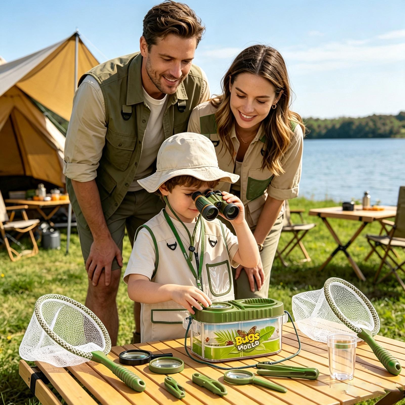 Kinder-Abenteuer-Set mit Lupe  – Outdoor Camping Activities For Kids Bewertung und Preis
