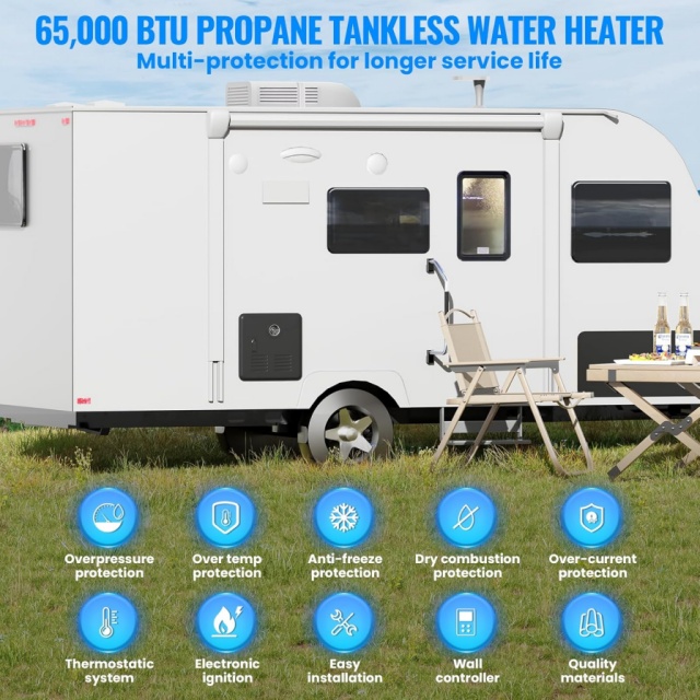 Tragbarer Gas-Durchlauferhitze – Outdoor Camping Water Heater Bewertung und Preis