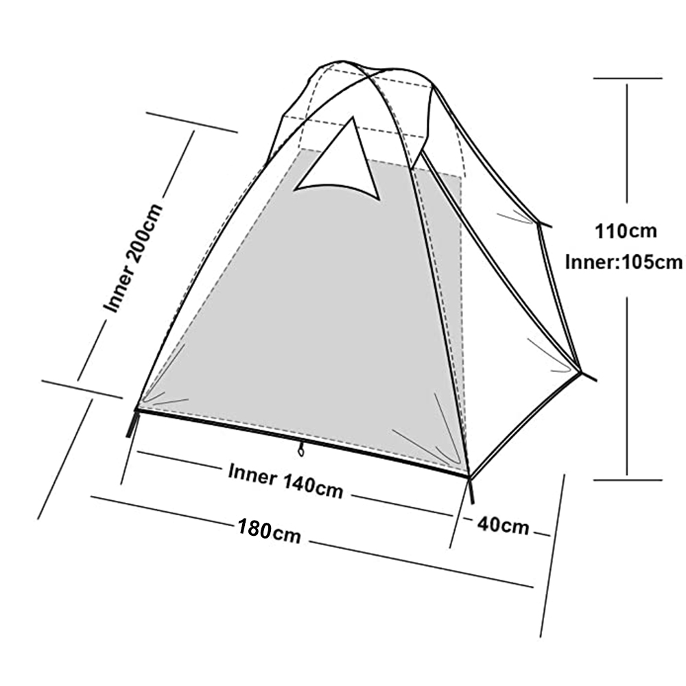 Desert&Fox 2-Personen-Zelt, le – Outdoor Camping Dome Bewertung und Preis